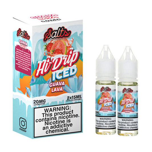 Guava Lava Iced by Hi-Drip Salts Series 2x15mL with Packaging