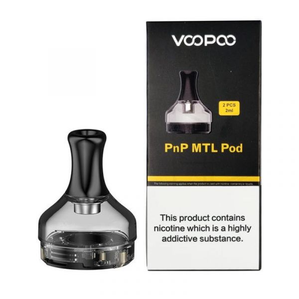 VooPoo PnP Replacement Pods 2-Pack - Mtl Pnp Pods with packaging