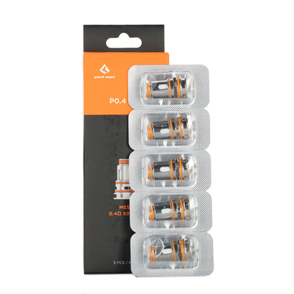 Geekvape P Series Coil 0.4ohm 5-Pack with packaging