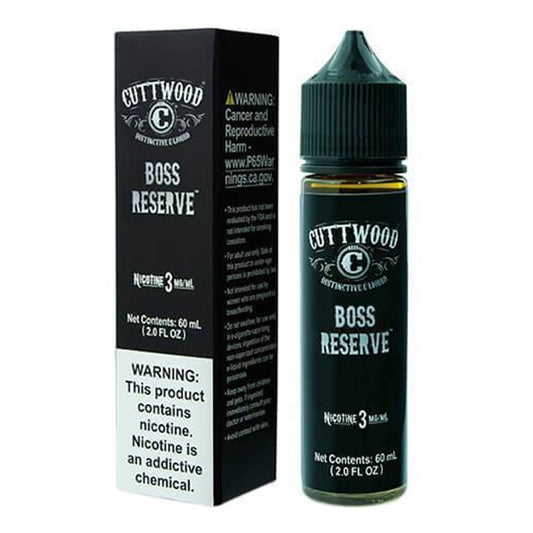 Boss Reserve by Cuttwood E-Liquid 60mL with Packaging