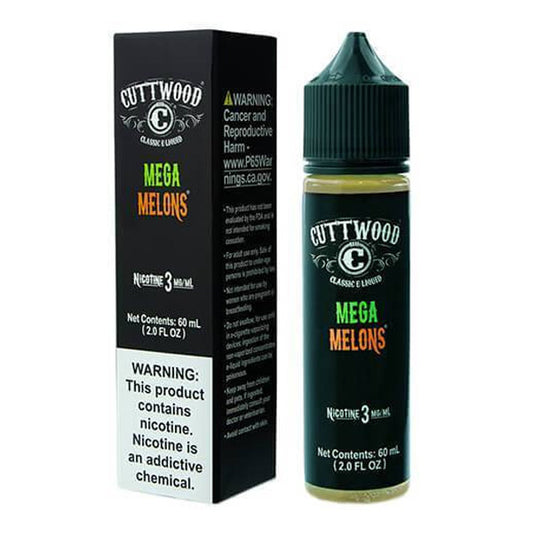 Mega Melons by Cuttwood E-Liquid 60mL with Packaging