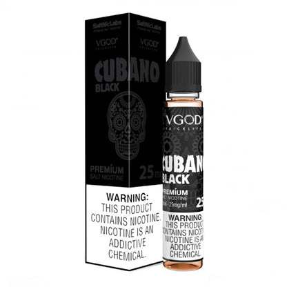 Cubano Black by VGOD SALTNIC Series Salt Nicotine 30mL with Packaging
