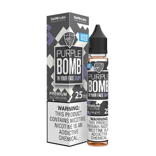 Iced Purple Bomb by VGOD Salt Series 30mL with Packaging