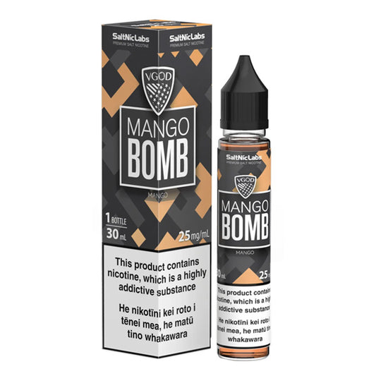 Mango Bomb by VGOD SALTNIC Series Salt Nicotine 30mL with Packaging