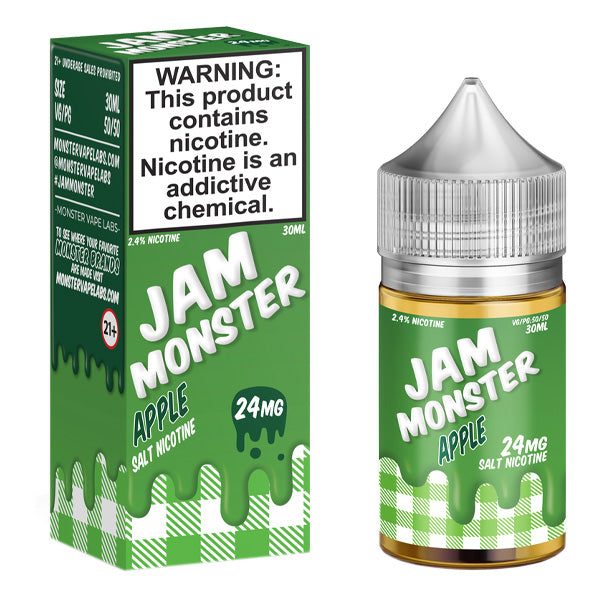Apple by Jam Monster Salts 30mL with Packaging