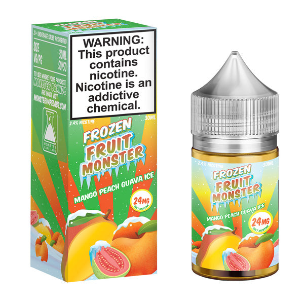 Mango Peach Guava Ice by Frozen Monster Salts 30mL with Packaging