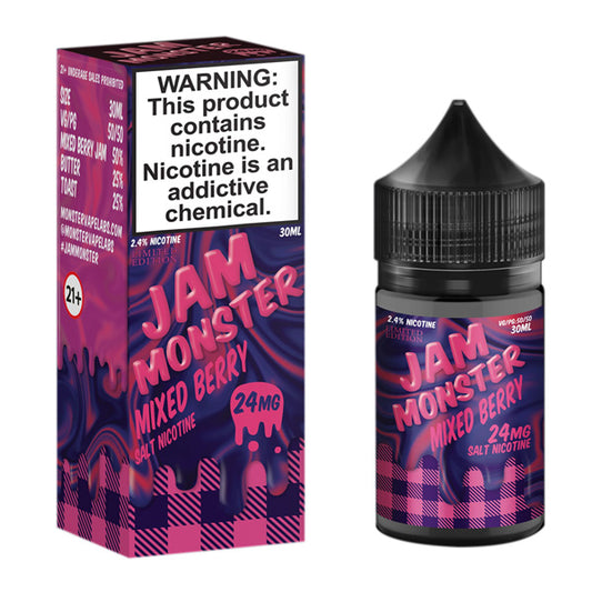 Mixed Berry by Jam Monster Salts 30mL with Packaging