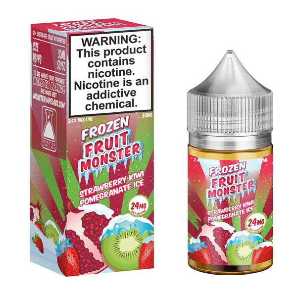 Strawberry Kiwi Pomegranate Ice by Frozen Monster Salts 30mL with Packaging