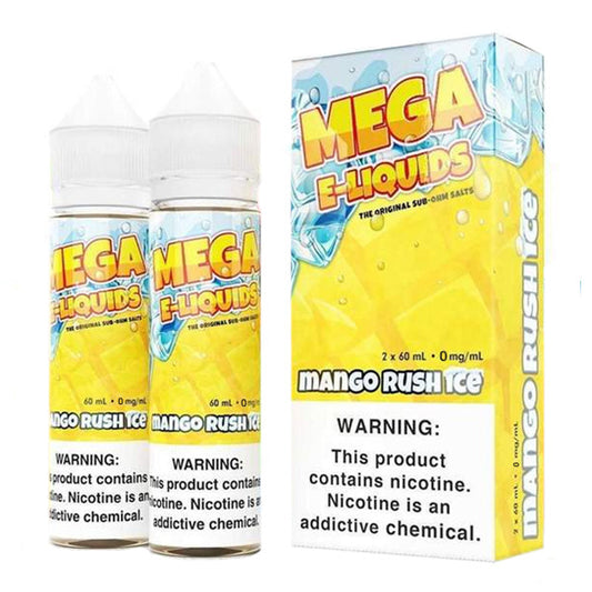 Mango Rush Ice by Mega E-Liquids Series 2x60mL with Packaging