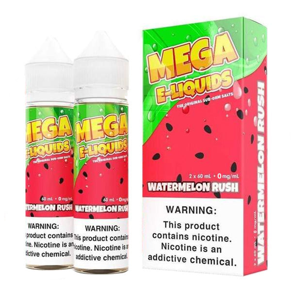 Watermelon Rush by Mega E-Liquids Series 2x60mL with Packaging