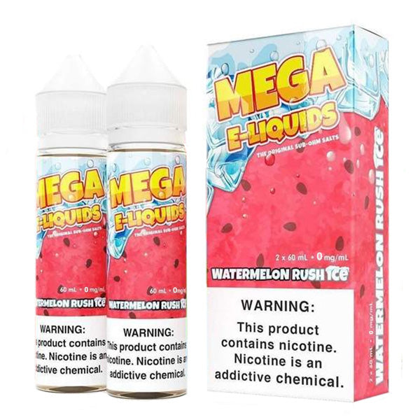 Watermelon Rush Ice by Mega E-Liquids Series 2x60mL with Packaging