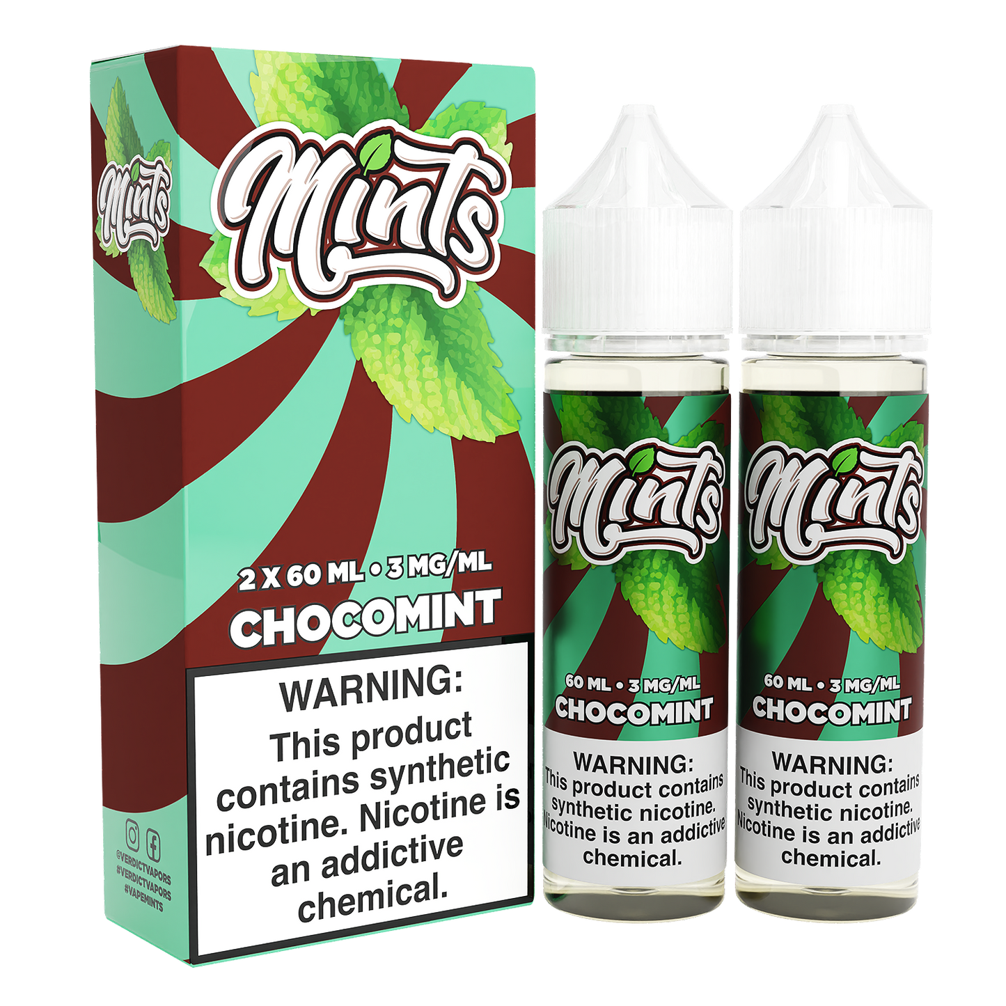Chocomint by Mints Series 2x 60mL with Packaging
