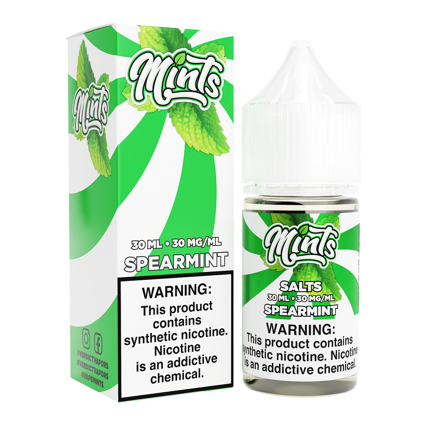 Spearmint by Mints Salt Series 30mL with Packaging
