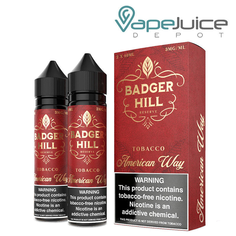 American Way by Badger Hill Reserve Series 2x60mL with Packaging