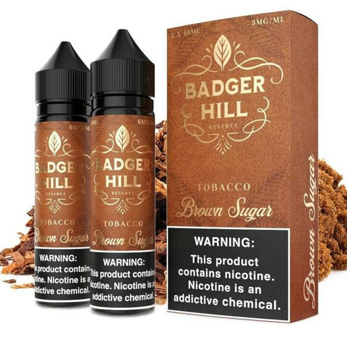 Brown Sugar by Badger Hill Reserve Series 2x60mL with Packaging