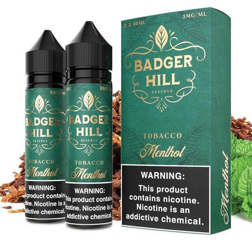 Menthol by Badger Hill Reserve Series 2x60mL with Packaging