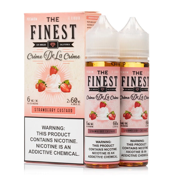 Strawberry Custard by Finest Creme De La Creme Series 2x60mL with Packaging