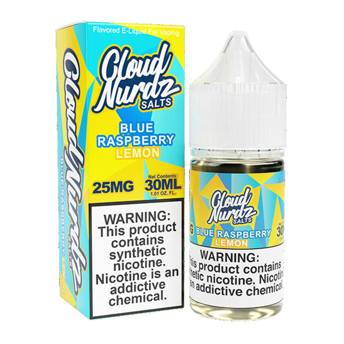 Blue Raspberry Lemon by Cloud Nurdz Salts Series 30mL with Packaging