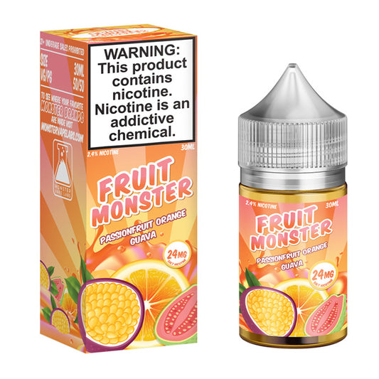Passionfruit Orange Guava by Fruit Monster Salts 30mL with Packaging