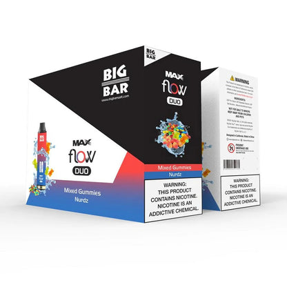 Big Bar MAX FLOW DUO Disposable | 4000 Puffs | 12mL Mixed Gummies Nurdz packaging