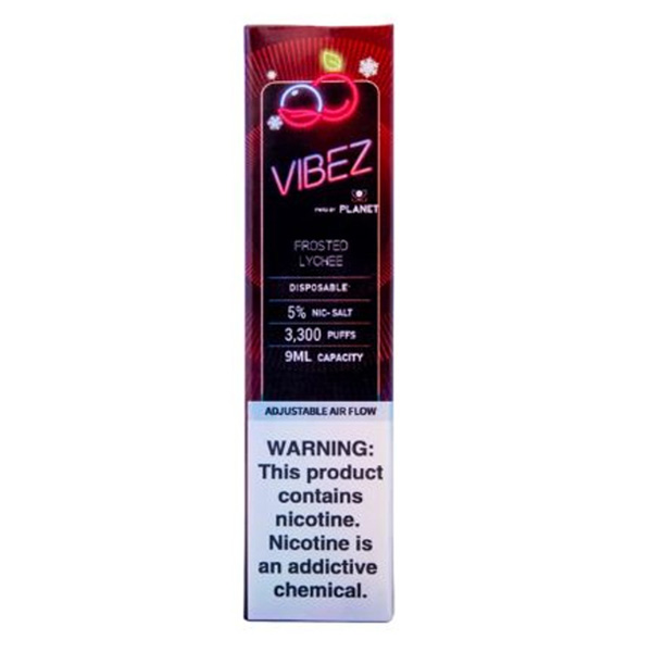 Vibez Pod Disposable | 3500 Puffs | 9mL Frosted Lychee with Packaging