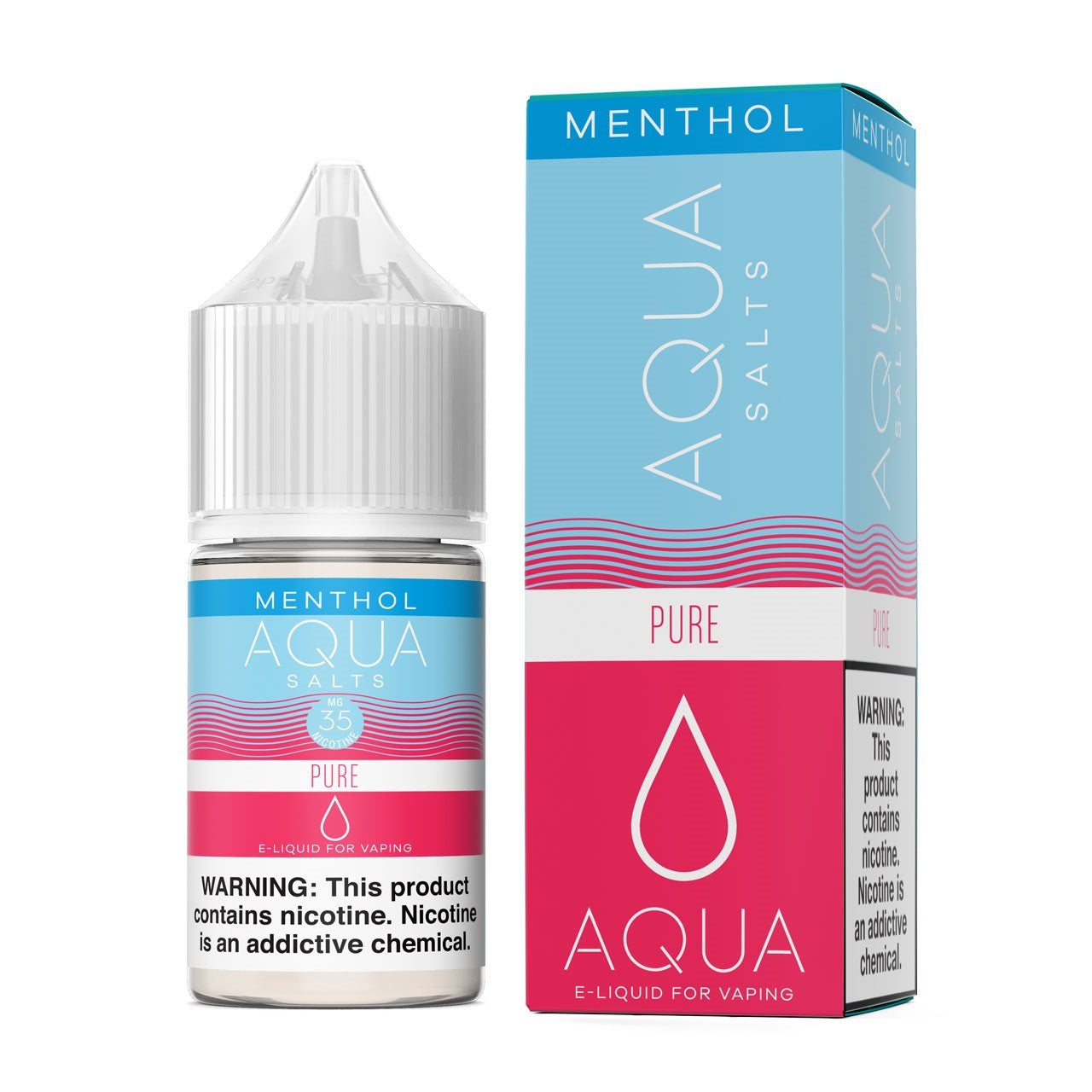 Pure Menthol by Aqua Salts Series 30mL with Packaging