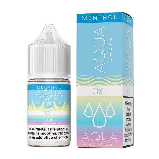 Drops Menthol by Aqua Salts Series 30mL with Packaging