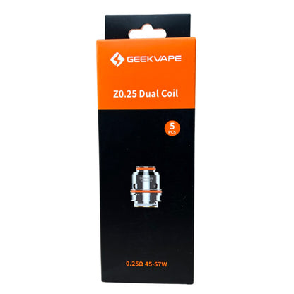 GeekVape Z Series Coils Z0 0.25ohm 5-Pack with packging