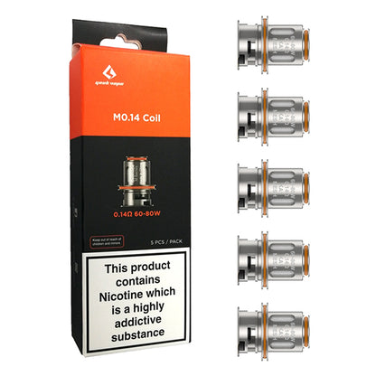 Geekvape M Series Coils 0.14ohm 5-Pack with packaging