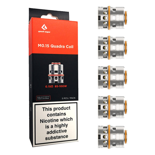 Geekvape M Series Coils 0.15ohm 5-Pack with packaging