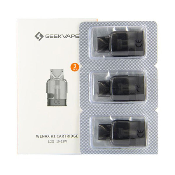 Geekvape Wenax K1 Replacement Pods 4-Pack 1.2 ohm with packaging