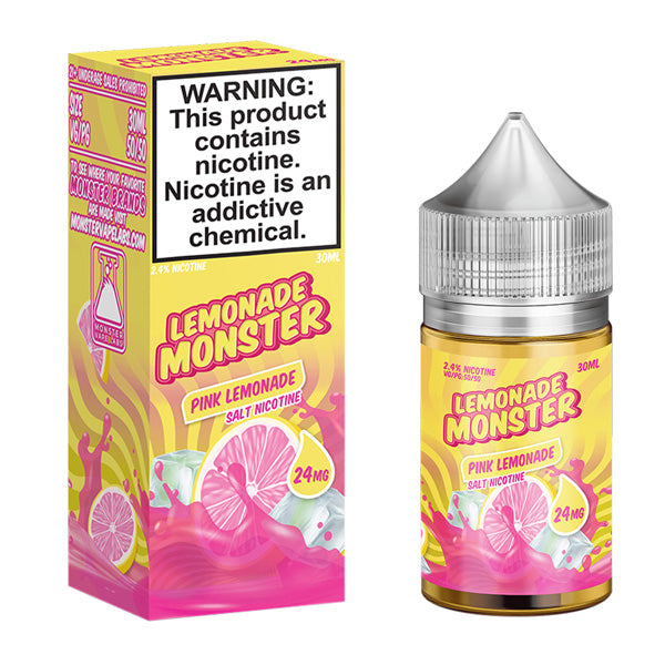 Pink Lemonade by Lemonade Monster Salts 30mL with Packaging