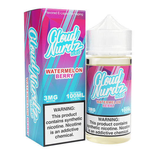Watermelon Berry Iced by Cloud Nurdz Series 100mL with Packaging
