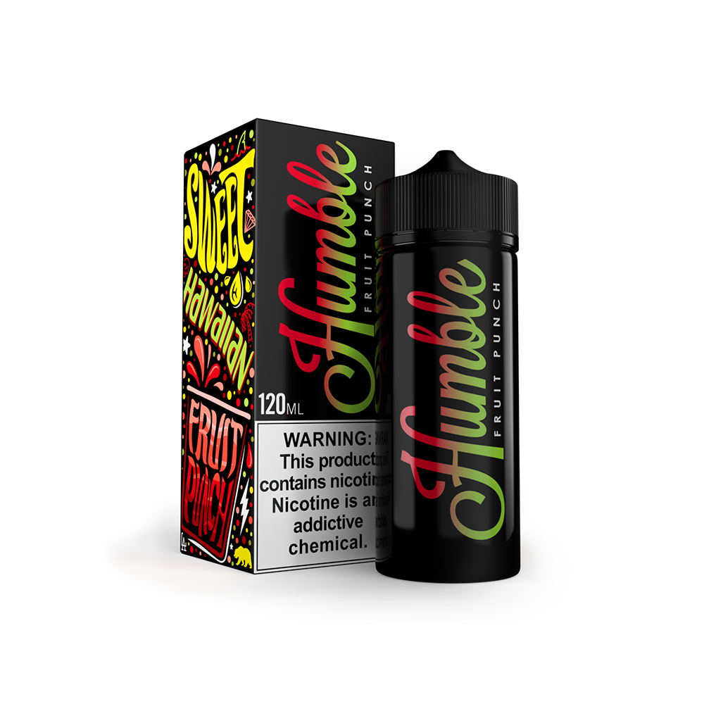 Fruit Punch Tobacco-Free Nicotine By Humble 120ML with packaging
