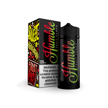 Fruit Punch Tobacco-Free Nicotine By Humble 120ML with packaging