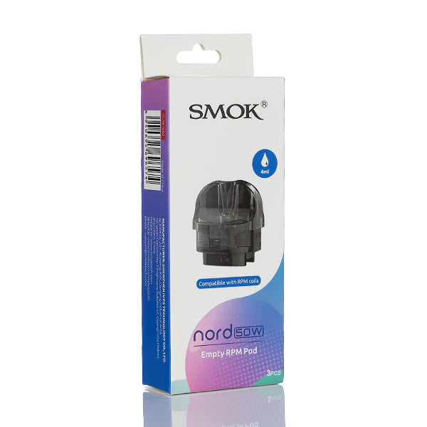 SMOK Nord 50W Replacement Pods 3-Pack rpm coil packaging
