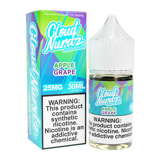 Iced Grape Apple by Cloud Nurdz Salts Series 30mL with Packaging