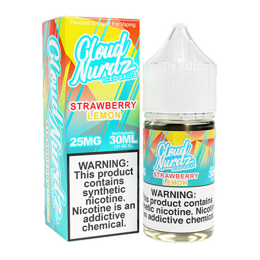 Iced Strawberry Lemon by Cloud Nurdz Salts Series 30mL with Packaging