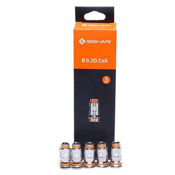 GeekVape B Series Coils B0 2 0.2ohm 5-Pack with packaging