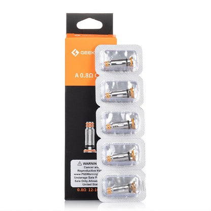 Geekvape A Series Coils 0.8ohm 5-Pack with packaging