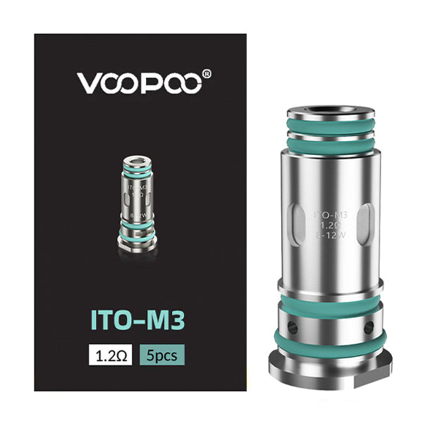 Voopoo ITO Coils m3 1.2ohm 5-Pack with packaging