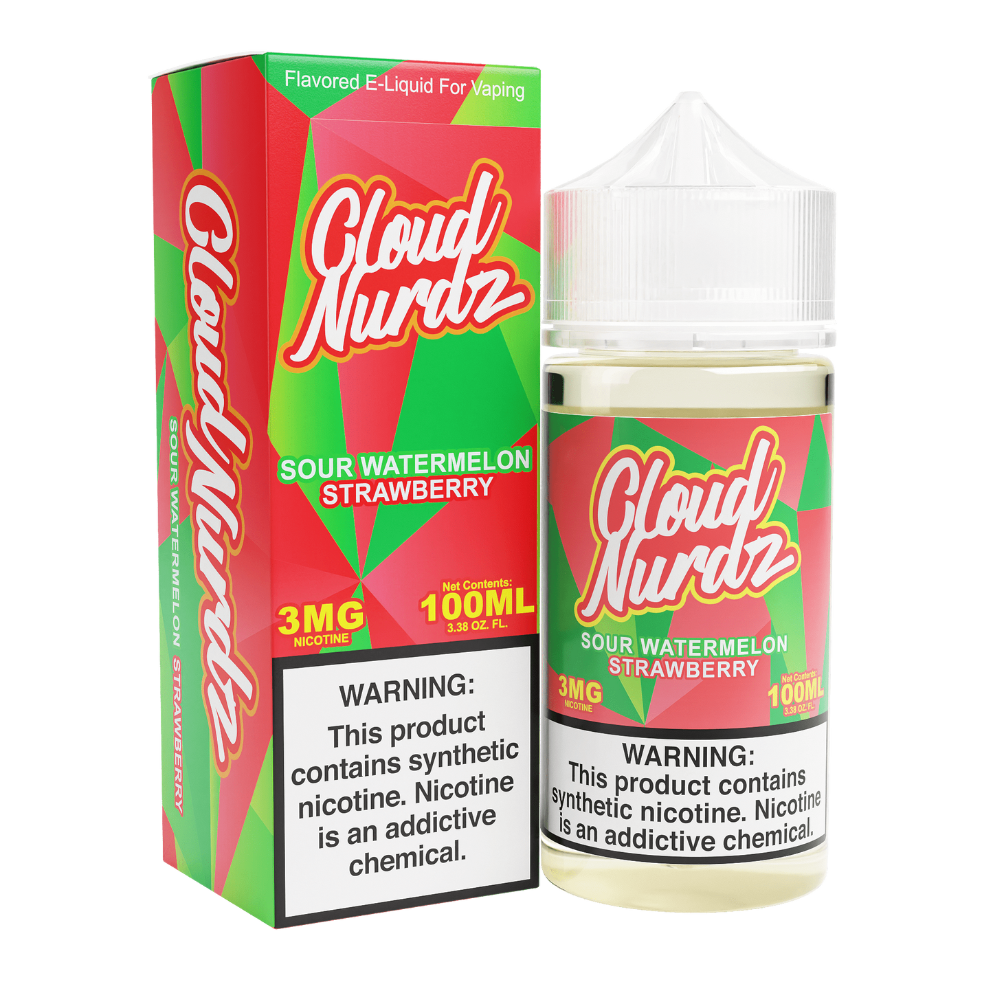 Sour Watermelon Strawberry by Cloud Nurdz Series 100mL with Packaging