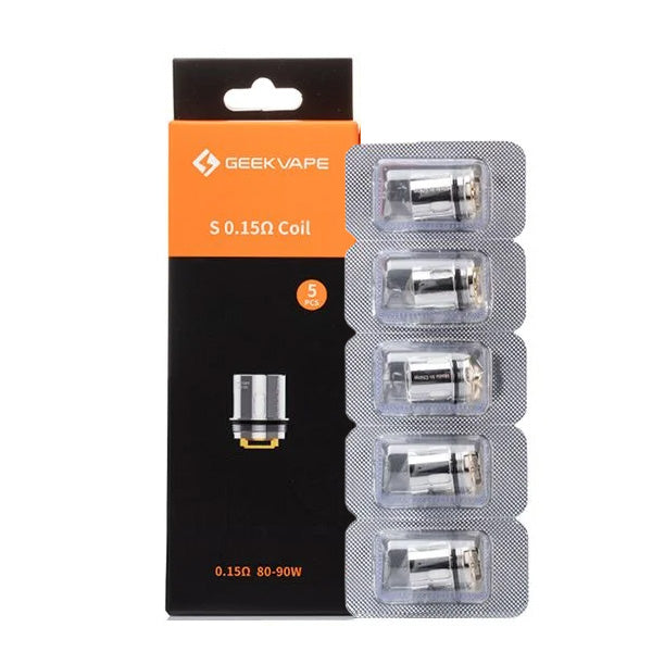 Geekvape S Series Coils 0.15ohm 5-Pack with packaging