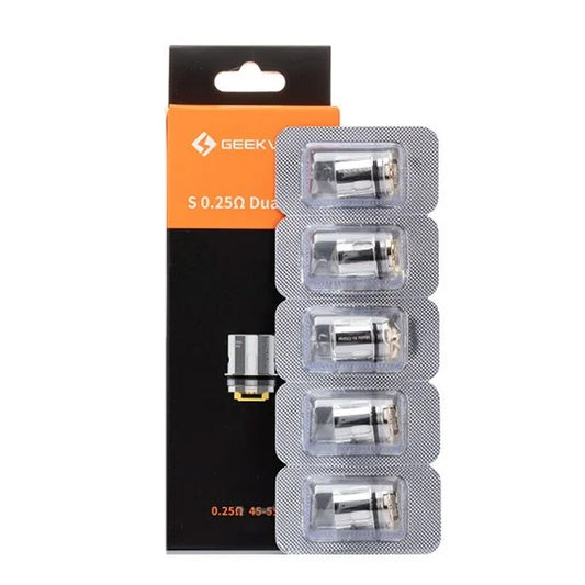 Geekvape S Series Coils 0.25ohm 5-Pack with packaging