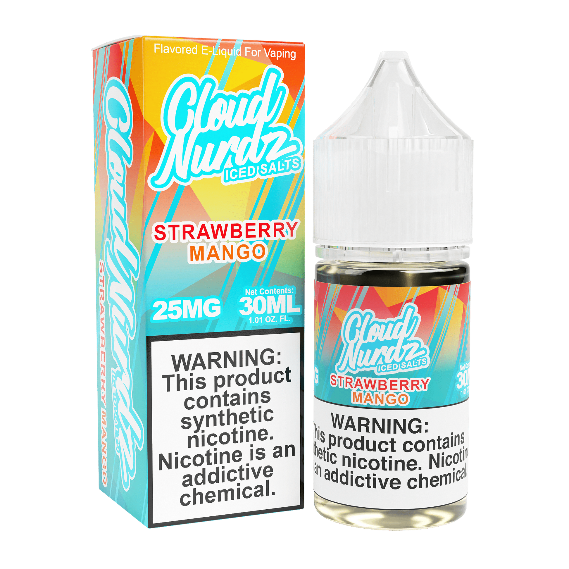 Strawberry Mango Iced by Cloud Nurdz Salts Series 30mL  with Packaging