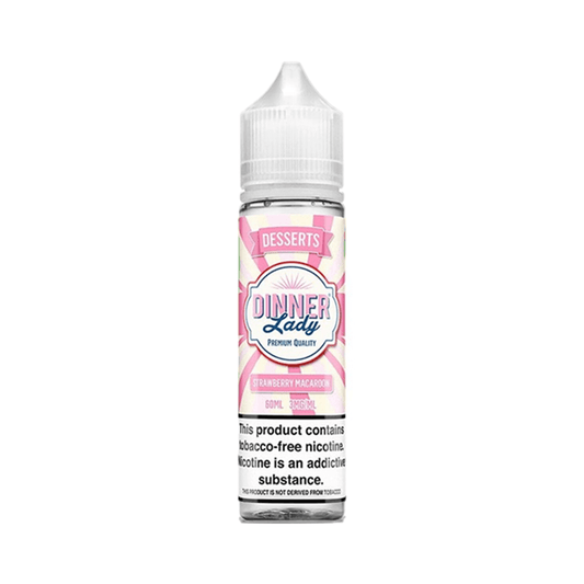 Strawberry Macaroon by Dinner Lady Tobacco-Free Nicotine Series 60mL Bottle