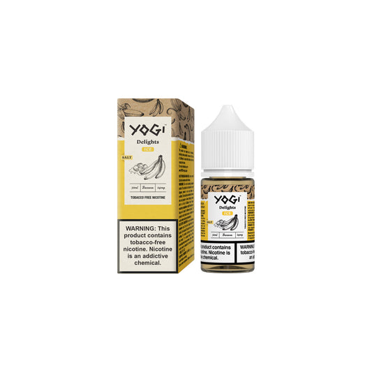 Banana Ice by Yogi Delights Tobacco-Free Nicotine Salt Series 30mL with Packaging