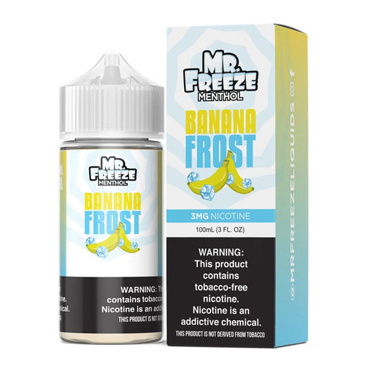 Banana Frost by Mr. Freeze Tobacco-Free Nicotine Series 100mL with Packaging