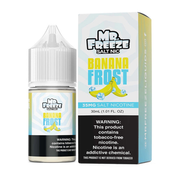 Banana Frost by Mr. Freeze Tobacco-Free Nicotine Salt Series 30mL with Packaging