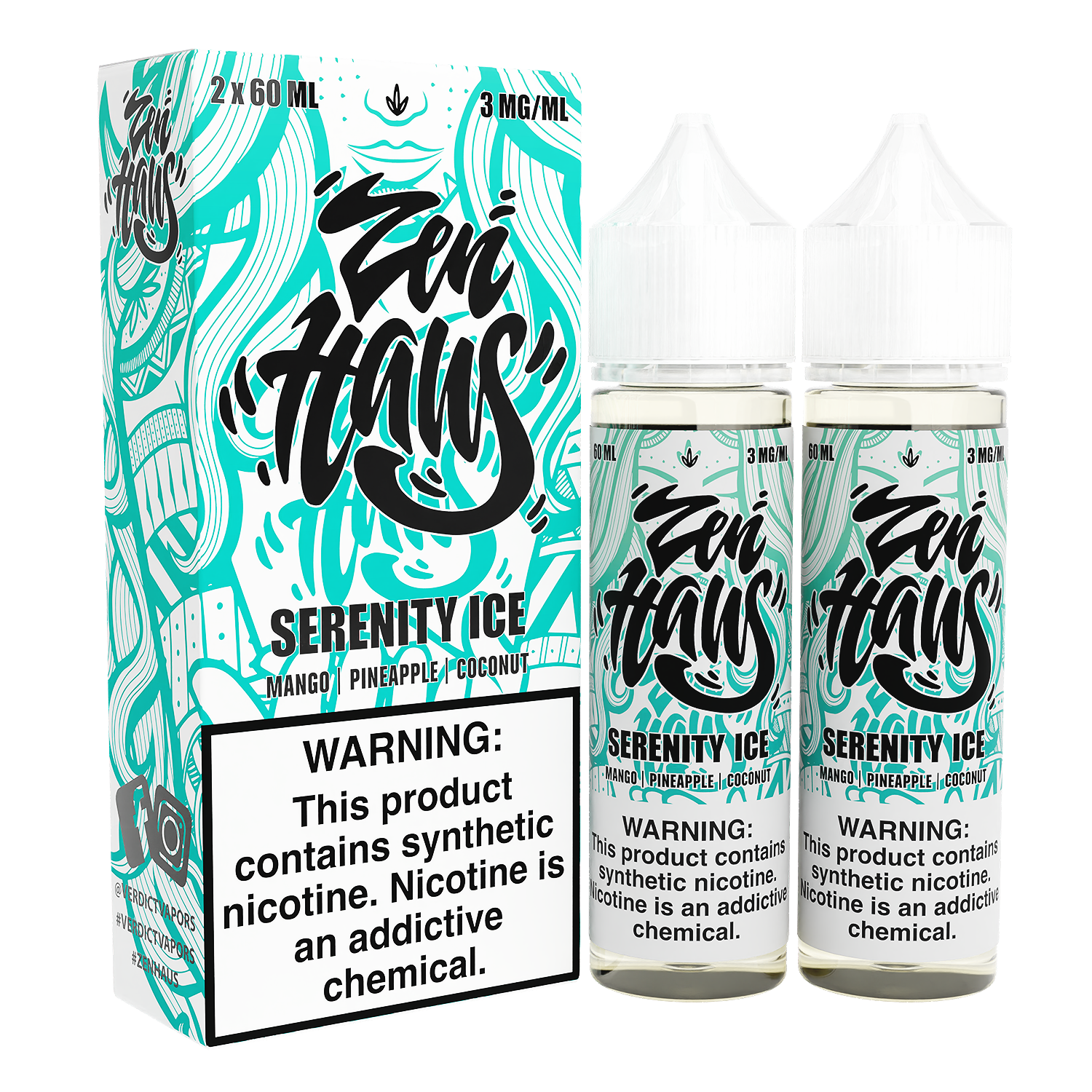 Serenity ICE by Zen Haus Series 2x60mL with Packaging